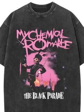 My Chemical Romance The Black Parade Graphic Tee - Black & Pink